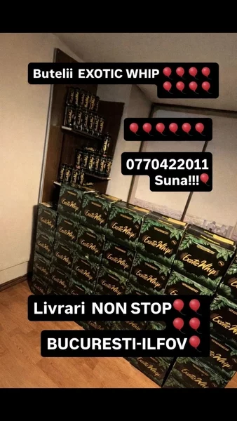 ExoticWhip Butelii baloane diverse arome Bucuresti